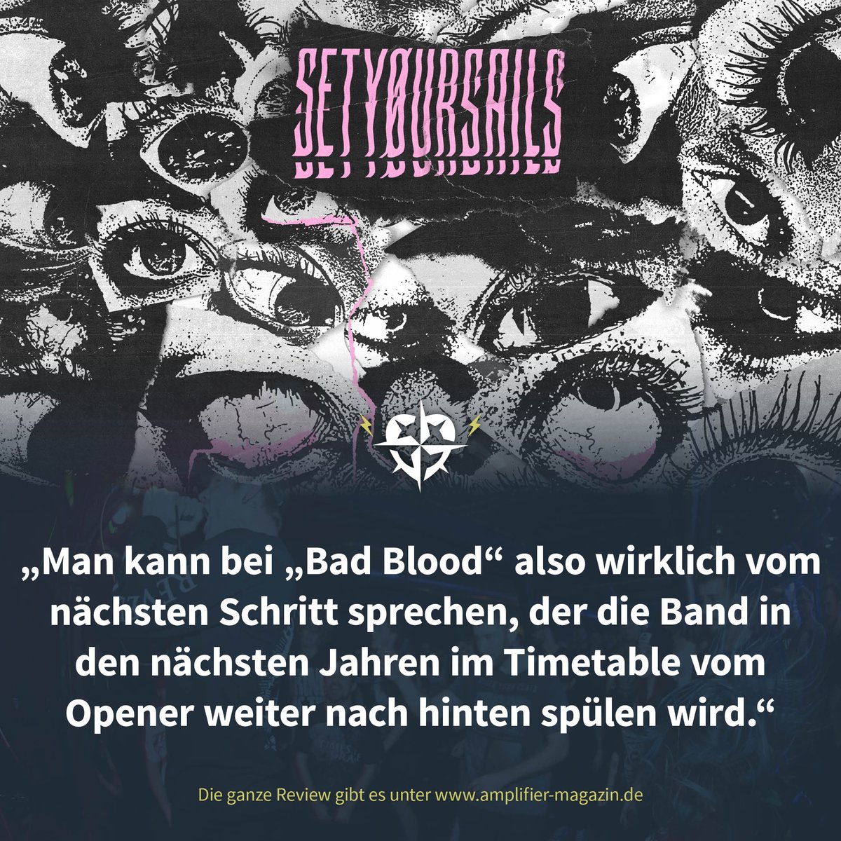 Ab morgen beginnt eine neue Zeitrechnung für #SETYØURSAILS, denn dann erscheint die neue Platte und die erste Headline-Tour der Band startet. Hier gibts alle Infos: amplifier-magazin.de/reingehoert-se…

#AmplifierMagazin #Onlinemagazin #Sportgitarrenmusik #News #Neuigkeit #Metal #Hardcore