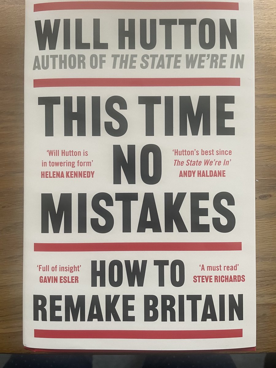 Today is publication day of This Time No Mistakes! A high investment economy and accompanying strong society have to be purposefully created. Capitalism does not self-organise to deliver the common good. It has to be proactively managed and society curated. We must do better.