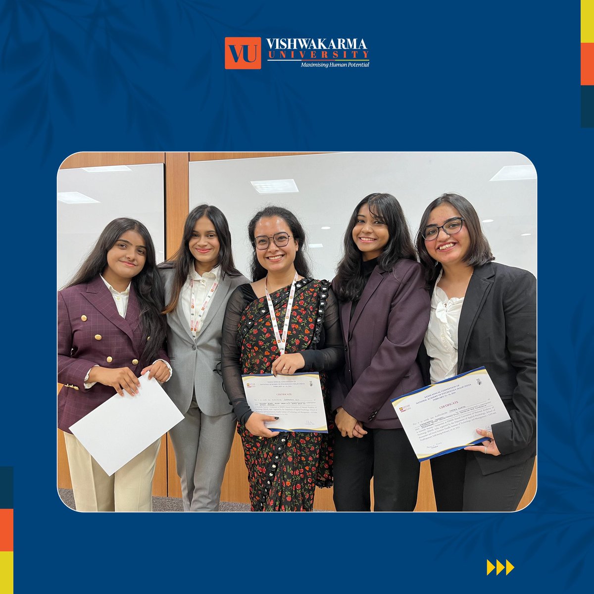 The Department of Psychology of Vishwakarma University, Pune, made a notable presence at the 33rd annual convention of the National Academy of Psychology (NAOP) with our Bachelor Of Arts students.

#vishwakarmauniversity #department #faculty #nationalacademy #bachelorofarts