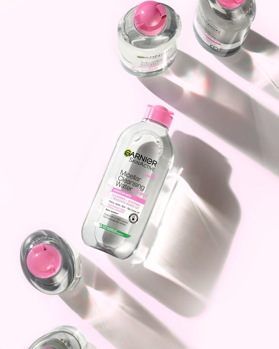 Garnier Micellar Water makes make-up removal so easy 🩷 Using Micellar Water on one Reusable Eco Pad removes all traces of dirt, pollution and make-up from eyes, face and lips 🧖‍♀️ Suitable for all skin types, even sensitive skin. shorturl.at/JNOV2