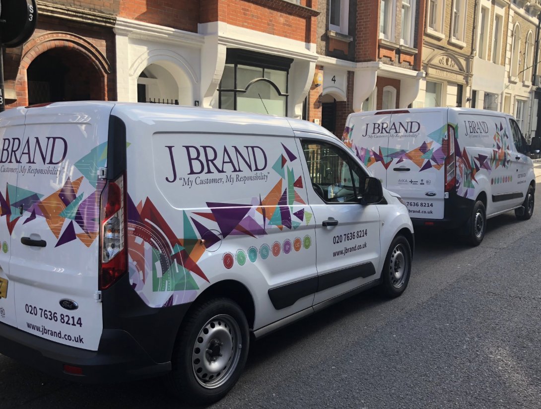 Our vans looking splendid in the sporadic London sun!