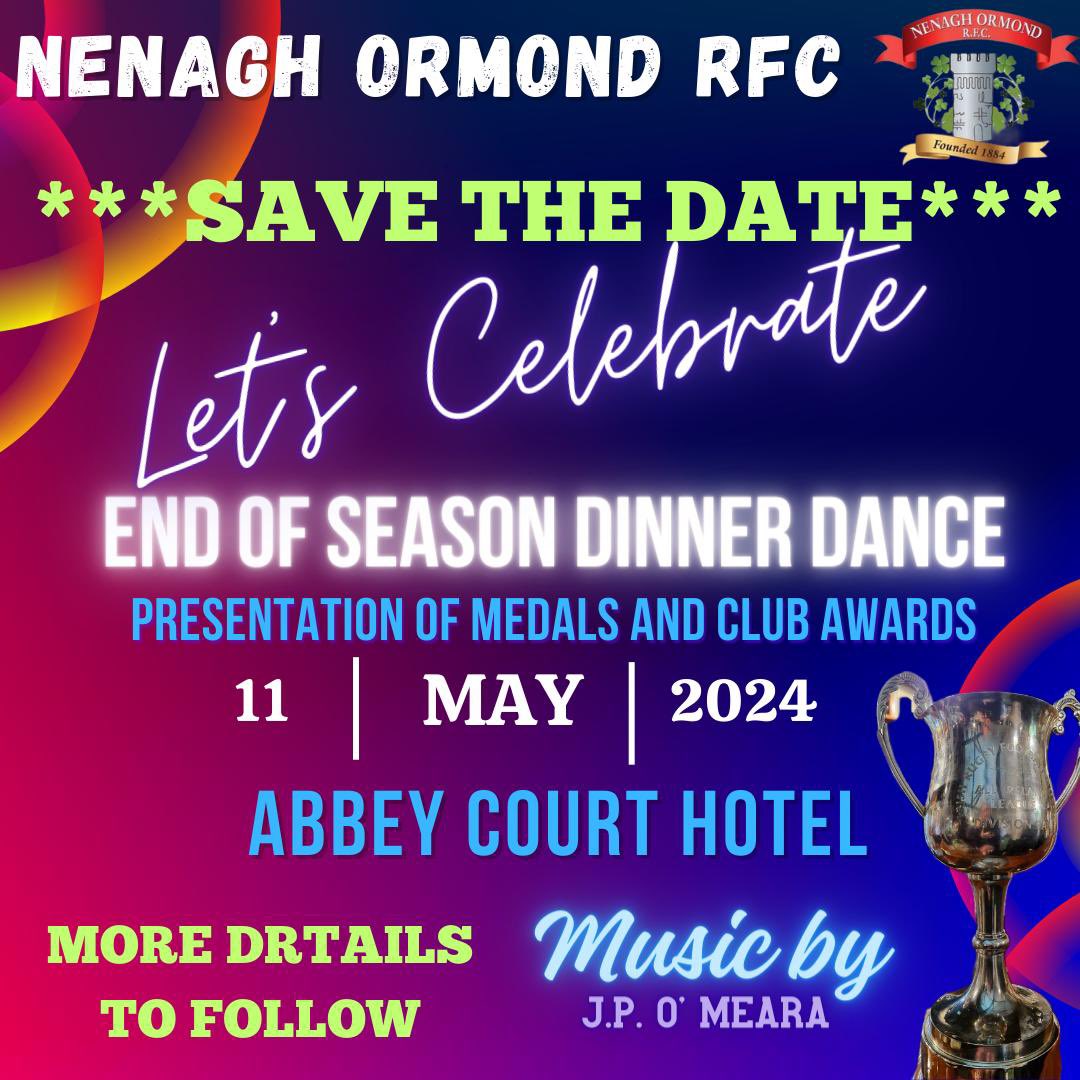Save the date everyone 🏆🔴⚪️🎉 has the makings of a great night.  @NenaghGuardian @TippFMSport