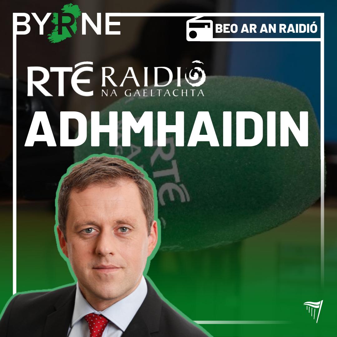 📻 Beidh mé ag caint le @Adhmhaidin @RTERnaG maidir le mo cheapacháin mar Aire Stáit Gaeltachta ag 8:50 r.n.