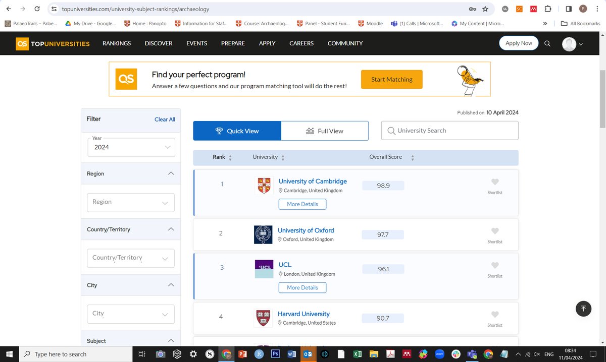 Today, the Universities' international ranking was published, and my department is the top #Archaeology department in the world 😍😍😍 topuniversities.com/university-sub… Amazing colleagues, amazing students 🥰 @UCamArchaeology @CamBioanth @Cambridge_Uni