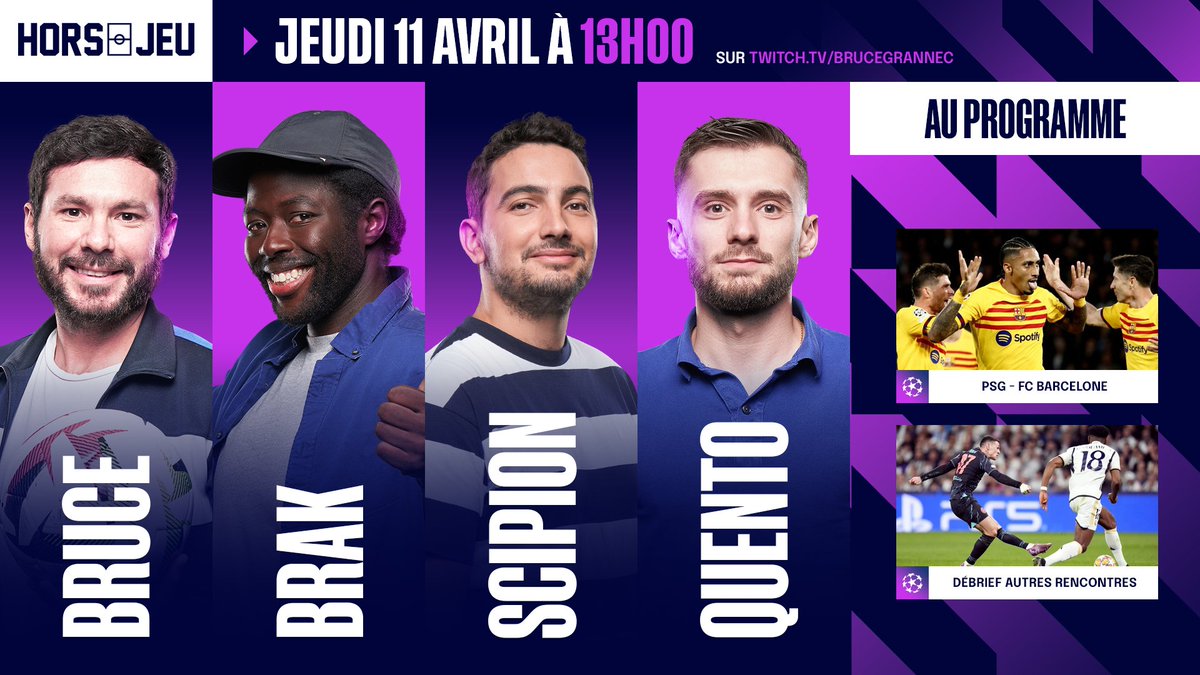 ⚽️ 𝐃𝐄𝐁𝐑𝐈𝐄𝐅 𝐋𝐃𝐂 🏆 Rendez-vous à 13H pour revenir sur les matchs de la semaine et en particulier #PSGBAR ! 🎙️ @BruceGrannec, @brak2K, @Scipionista & @QuentinMengual