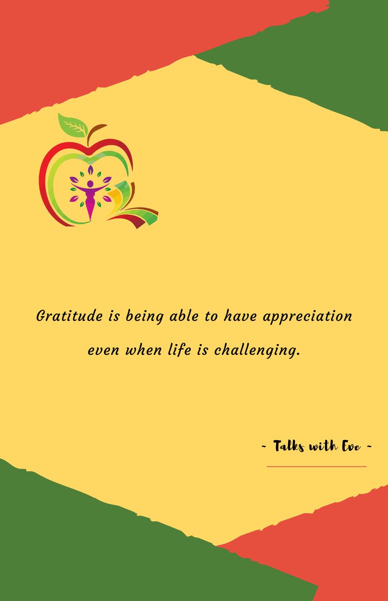 It may be #difficult to #feelgrateful when you don’t feel #lifeisgood However, that is when you should #showappreciation so that when life is good, #youcanappreciate that #lifeisagift #thankfulthursday #talkssee #talkswitheve