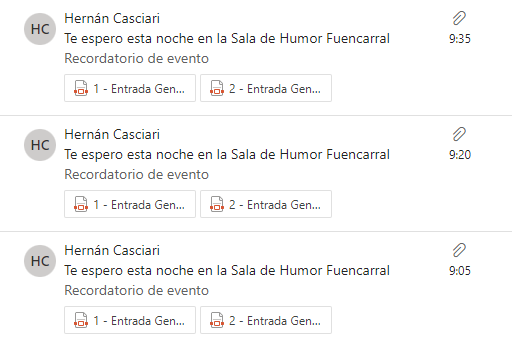 c_botana's tweet photo. .@casciari Sí que tienes ganas de verme esta noche, eh? :) https://t.co/Nc4bH01w06