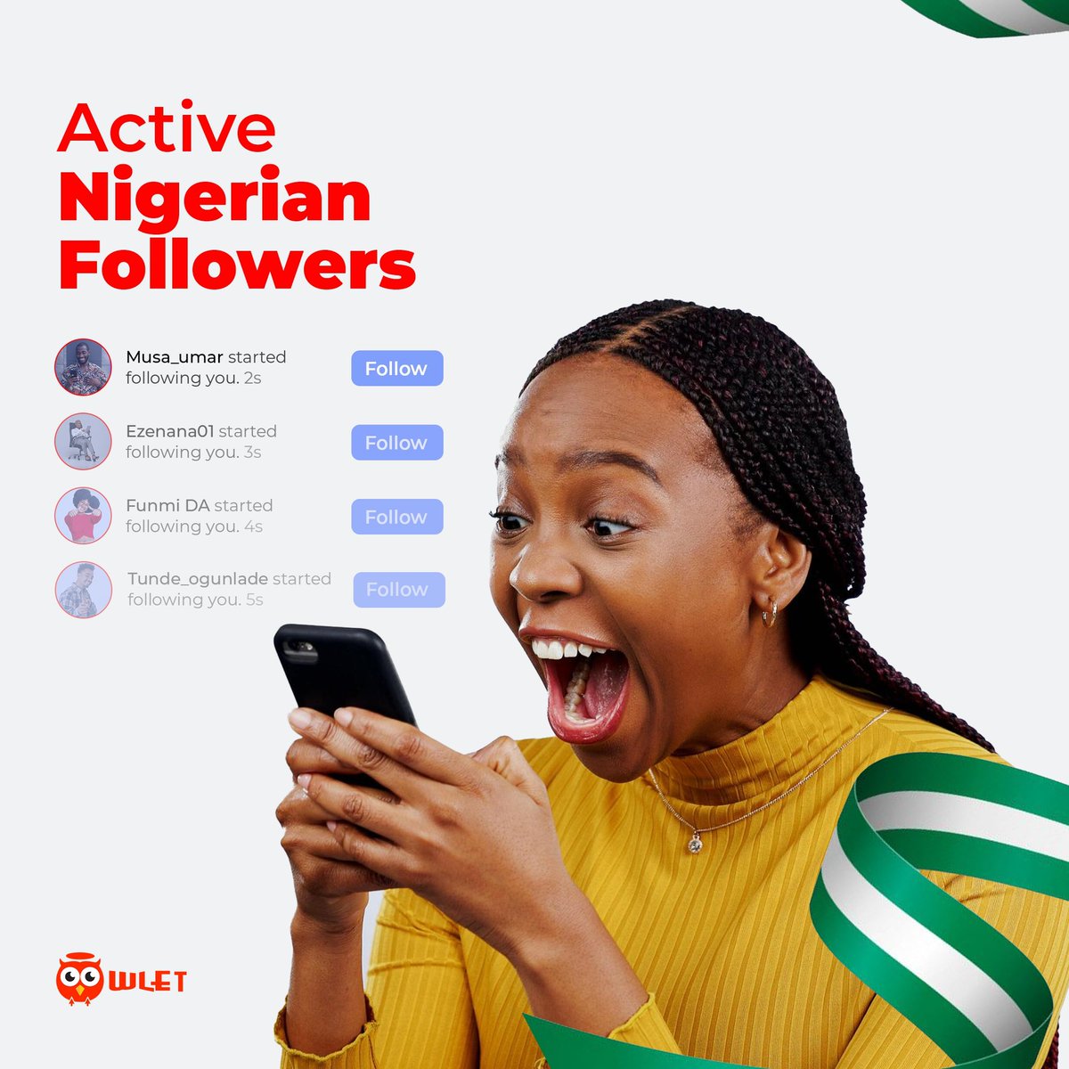 As we celebrate this Ramadan Remember that Owlet is your sure plug to grow your page and gain active Nigerian followers…. Click here to get started theowletonline.com