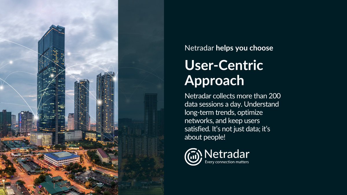 Prioritize a user-centric approach in selecting #network #performance monitoring solutions. Our platform ensures seamless user experiences and optimized operations. Register free to our #webinar on April 18th, 2024 to experience live our solution. Netradar.com/webinar