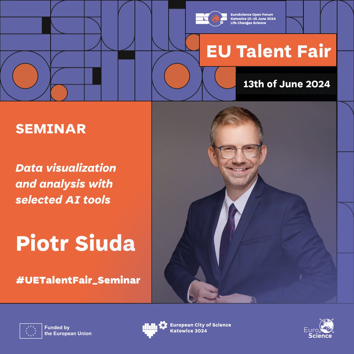 🌟While working on the agenda of the #UETalentFair2024, we decided to offer you something really relevant in the 21st century –the topic of AI. We invite you to a 120-minute seminar on ‘Data visualisation and analysis with selected AI tools’ by Piotr Siuda piotrsiuda.com