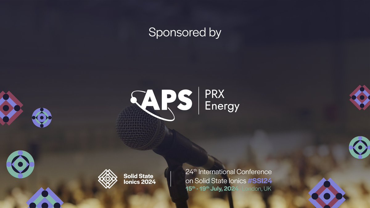 🧬Excited to announce APS @APSphysics @PRX_Energy participation in #SSI24! ➡️Learn more at the Solid State Ionics Conference about this open access journal covering diverse research in #EnergyScience from physics to policy. 📆15th-19th July 2024 📍London, UK…