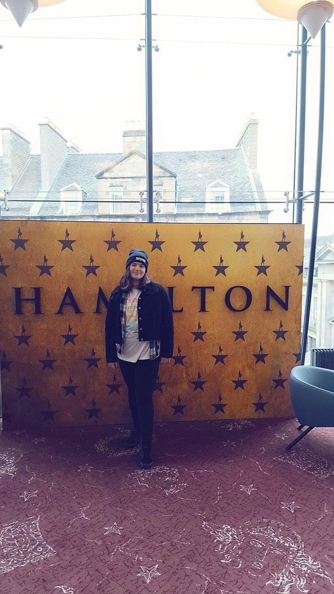 Our dreams came true and we were finally in the room where it happened. Myself and my amazing 12 year old Amelie got to see #Hamilton at #Edinburgh #festivaltheatre last night. #hamilkids