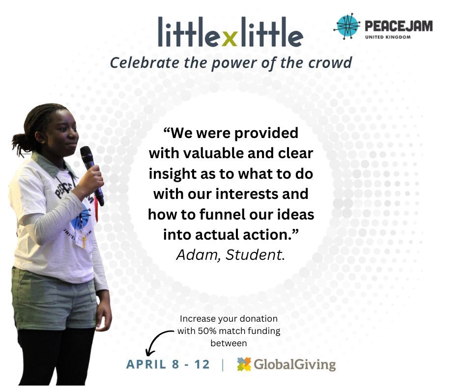 Empower youth like Adam #LittleByLittle 🎉 From TODAY until Friday, give up to $50 + receive a 50% match on your @GlobalGiving donation: buff.ly/4ap39l2