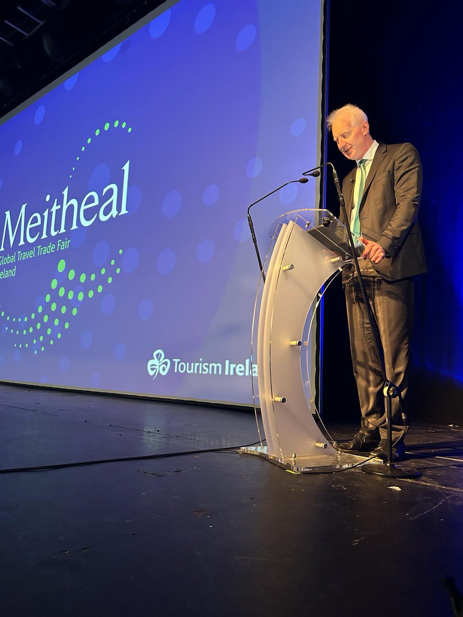 Paul Kelly, our CEO, on stage to welcome everyone to the opening of the #Meitheal2024 gathering. #WildAtlanticWay #IrelandsHiddenHeartlands #IrelandsAncientEast #LoveDublin