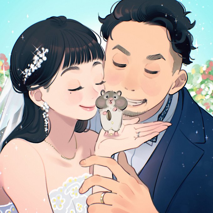 「瞑目 結婚」のTwitter画像/イラスト(新着)