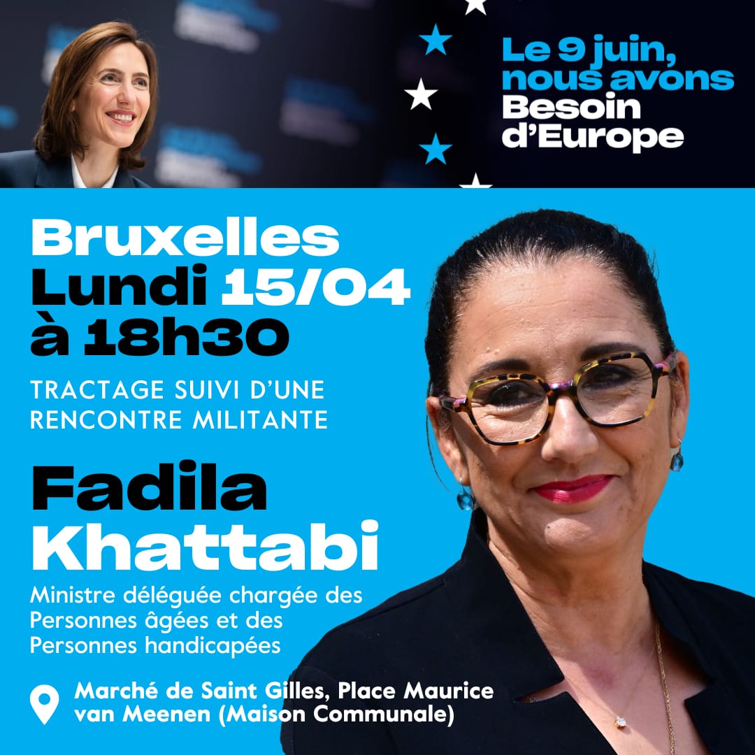 MoDemBNL's tweet image. Campagne @BesoindEurope à &quot;Bruxelles : 
Rendez-vous ce lundi 15 avril 2024 à 18h30 au marché de Saint-Gilles ! 
Soyons nombreux avec @fadila_khattabi !
 @FFE_Modem @MoDem #ffeMoDemUE
