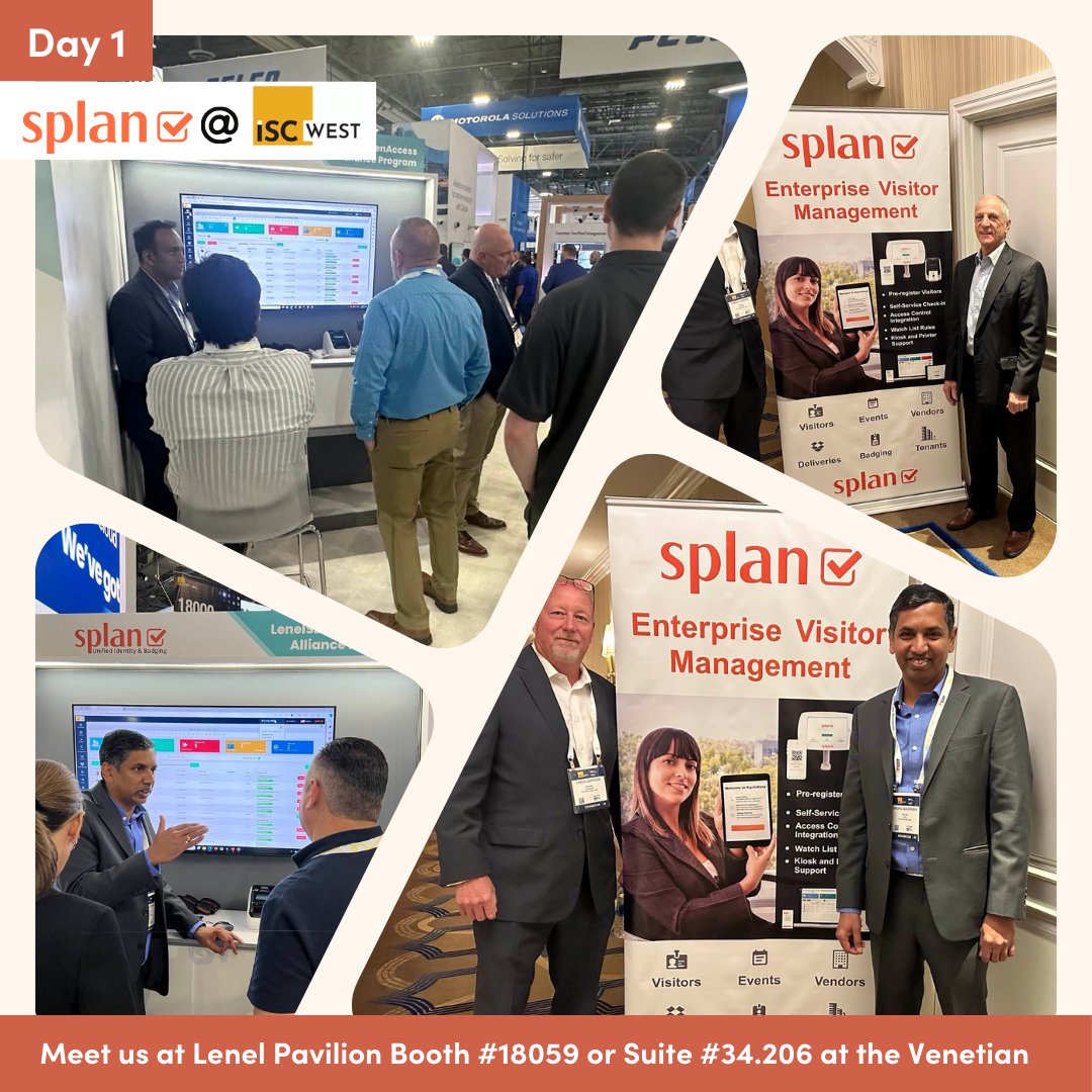 An incredible first day at ISC West 2024! We are thrilled to be at the Venetian Expo. The energy at the Lenel Pavilion Booth #18059 and Splan Suite #34.206 has been amazing. 

It's been a pleasure connecting with so many professionals eager to learn about our solutions.