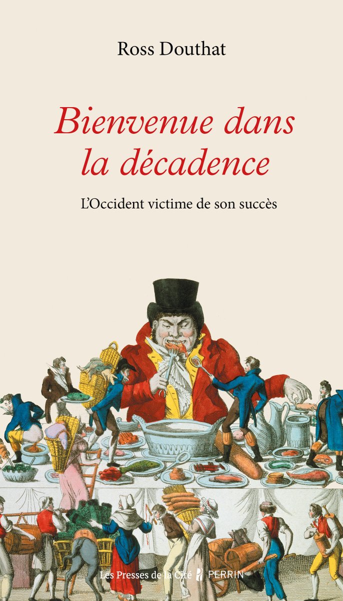 « Bienvenue dans la décadence » de Roth Douthat est dans @LePoint ! 'La belle originalité de Douthat est de prendre ce trope -la décadence- (...) usé encore plus loin que la corde pour ne pas tant y voir une chute qu’une languide inertie, une fin sans fin.' Parution le 18/04📚