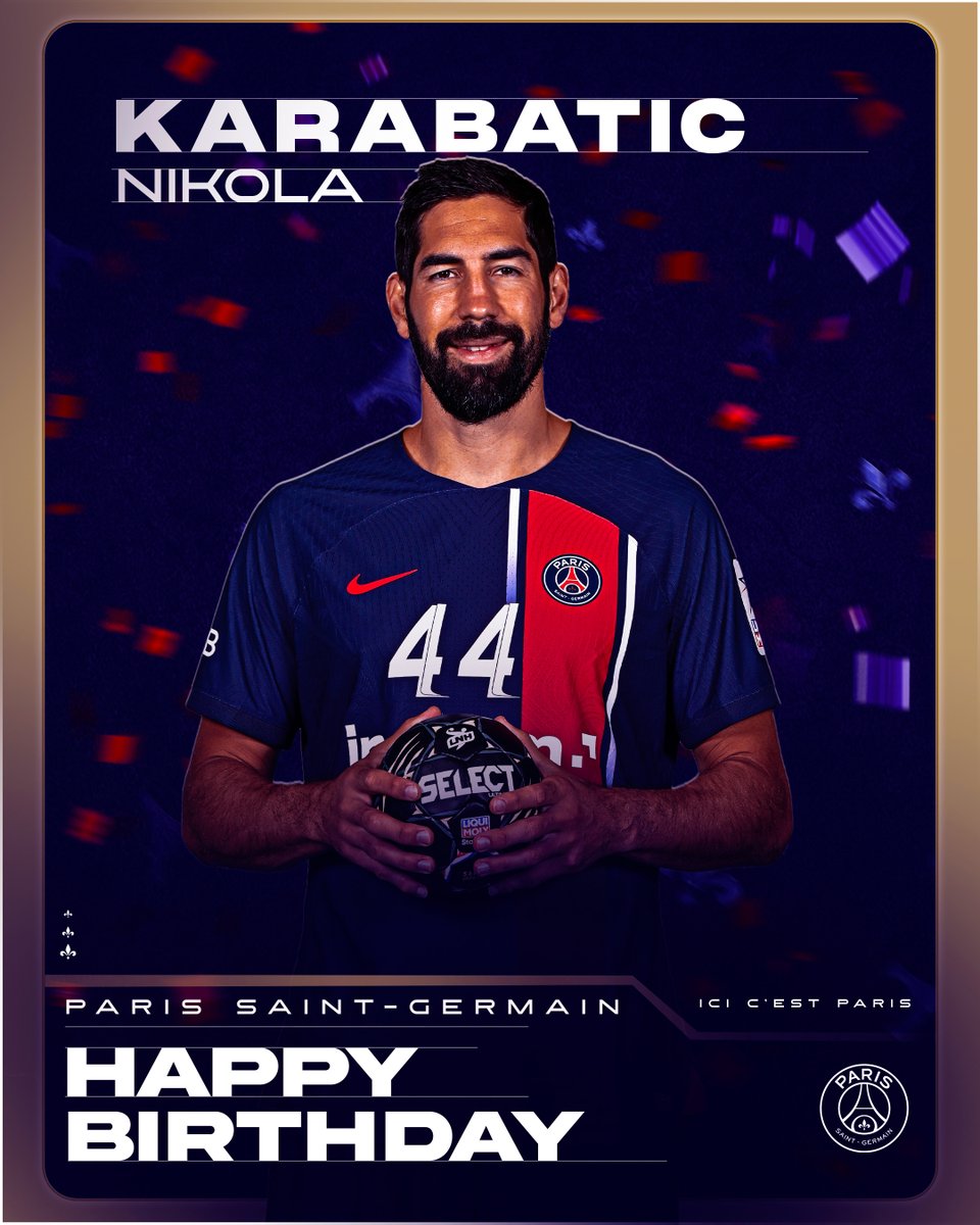 40 ans aujourd'hui pour @NKARABATIC ! Joyeux anniversaire Niko !! 🎂