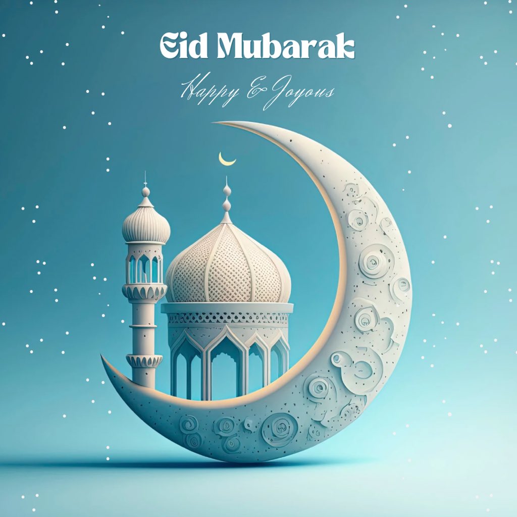 Eid Mubarak🌙 ✨ May this special day bring you endless happiness and blessings. 🌟 #EidMubarak
