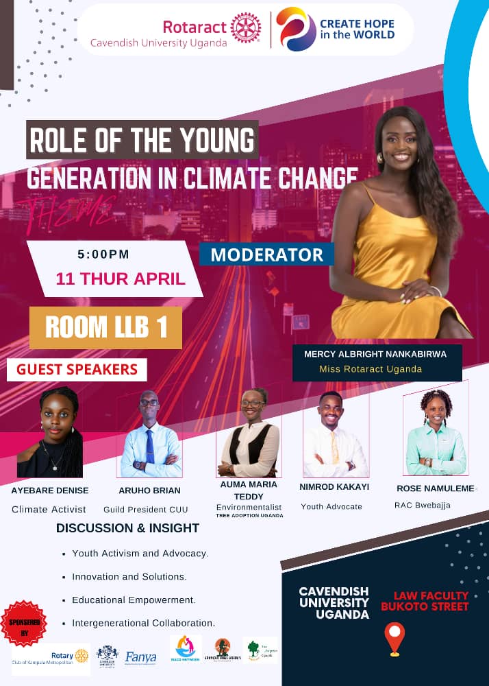 Today, @tree_adoptionug will be represented at an intriguing discussion on the role of the young generation in climate change. Such discussions are pivotal as the youth hold the keys to a better future planet.