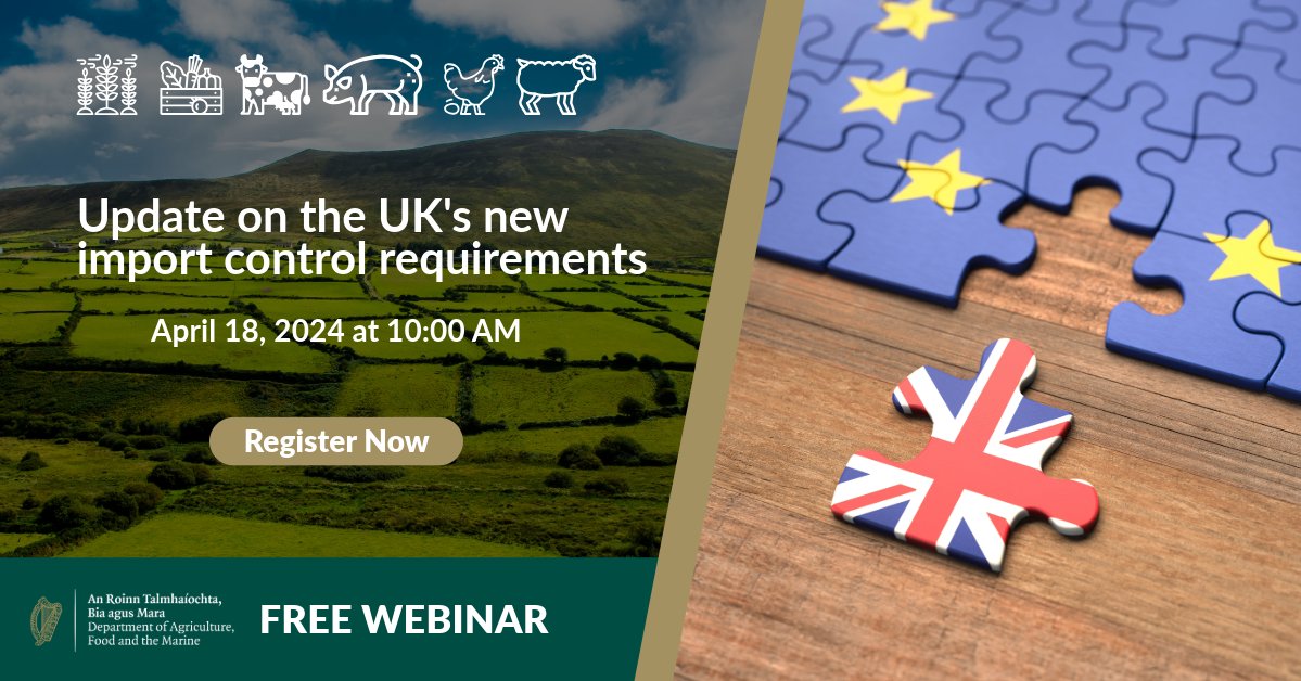 We will be hosting a FREE WEBINAR next Thursday 18 April 2024 from 10.00-11.00 titled “Update on the UK’s New SPS Import Requirements”. The webinar will cover the changes to the UK’s import controls since 31st January. Register: register.gotowebinar.com/register/88150…