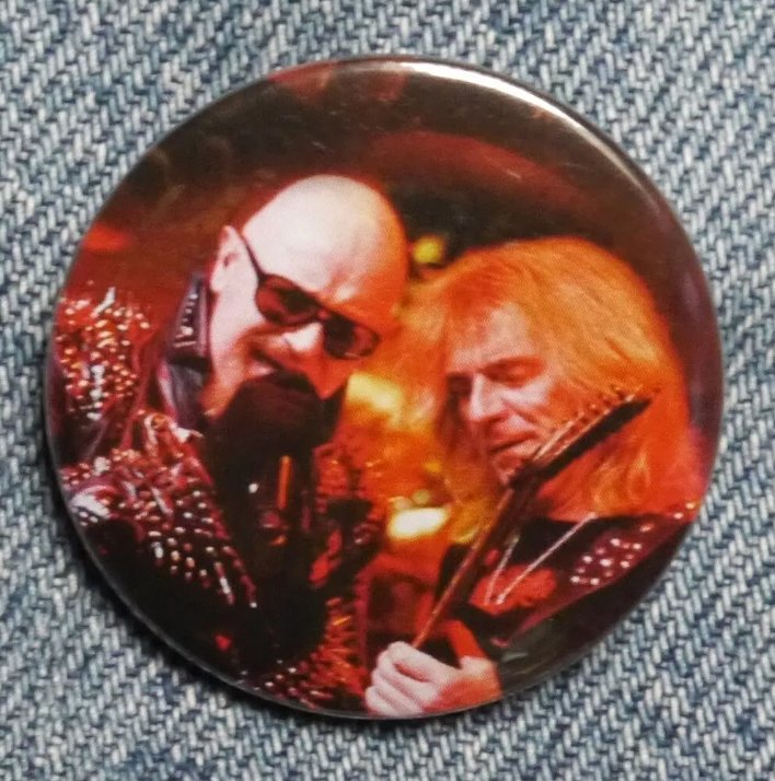 #judaspriest s landmark album #Britishsteel was released on this day, back in 1980. I was only *counts on fingers* 63 years old! No, wait, that's not right! I'll come back to you. In the meantime check out the Priest badges in my shop, with more to be added soon #robhalford