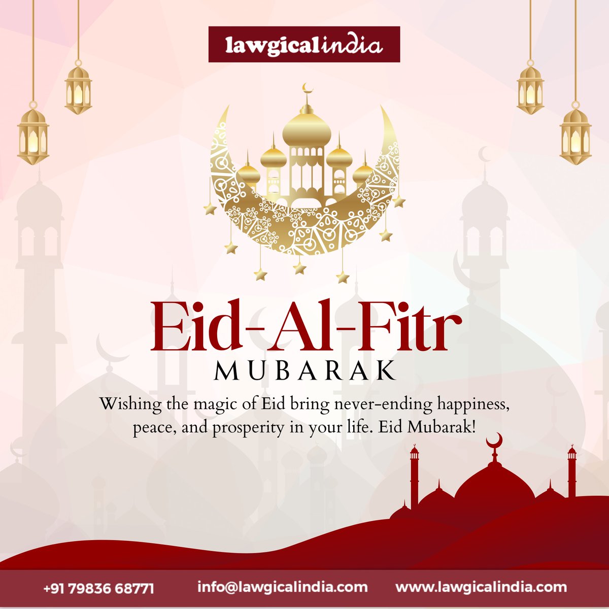 May this Eid bring new opportunities for growth, prosperity, and success to your business. Eid Mubarak!

#lawgicalindia #legalservices #onlinebusiness #onlinebusinesstips #businessmanagement #websitedesign #startonlinebusiness #businessconsulting #EidMubarak #Eid #EidAlFitr