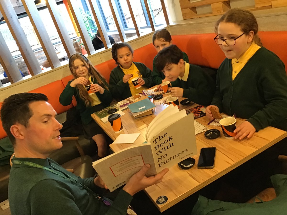 Some KS2 children enjoyed another book chat yesterday at Java Joe's!