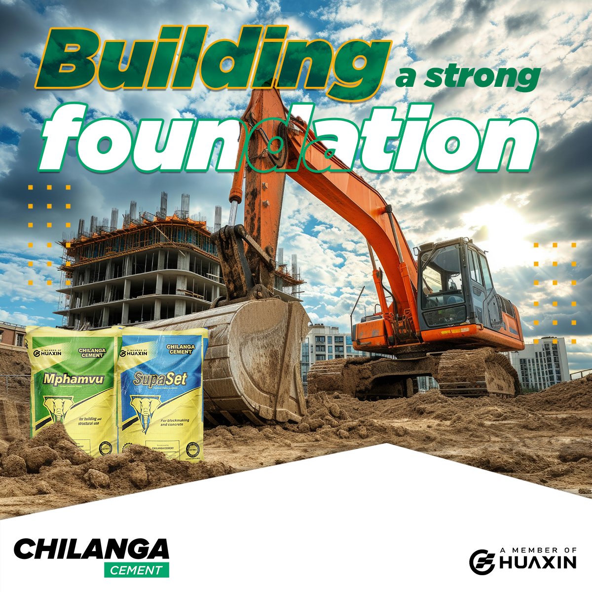ChilangaCement's tweet photo. Build a solid foundation, brick by brick, block by block with our cement. It delivers unmatched strength for enduring structures that stand the test of time.
#WeAreChilangaCement #LetsBuild #Mphamvu #Supaset https://t.co/WG07FxYYn4