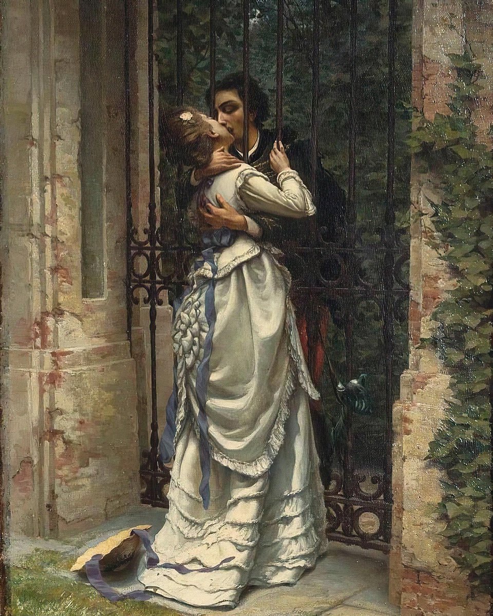 'The Kiss' by Silvio Allason (1910).