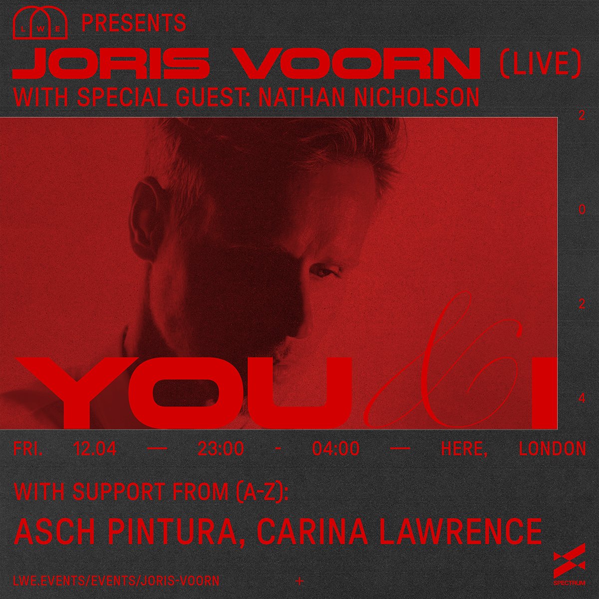 Tomorrow night, @jorisvoorn heads to Central London’s dance music hotspot, @here_ldn. Presenting his first ever live show in the capital, this is an essential date in the diary for fans of the revered Dutch artist. Final tickets available now! bit.ly/441FXqz 🎫