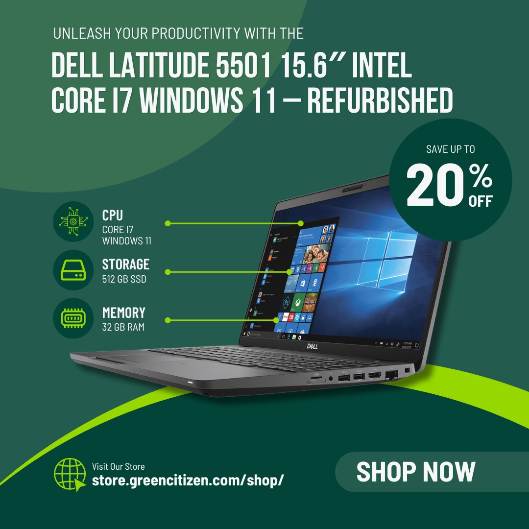 Check our refurbished laptops💻

Dell Latitude 7390 13.3″ Intel Core i7 Windows 10 – Refurbished ➡ zurl.co/5bip

Dell Latitude 5501 15.6″ Intel Core i7 Windows 11 – Refurbished ➡ zurl.co/L6GR

#refurbishedcomputers #refurbishedlaptops #refurbishedlaptop