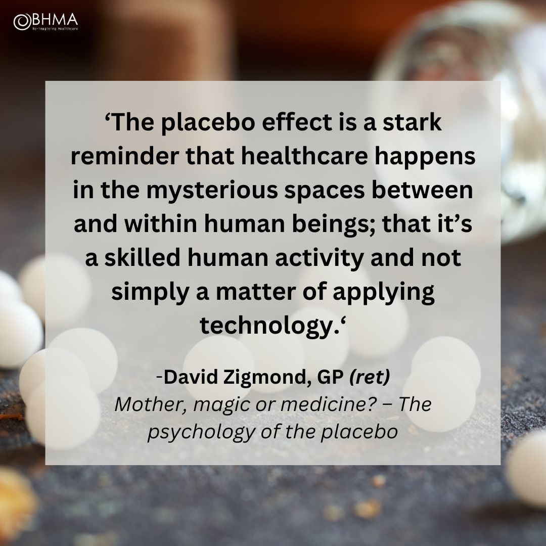 I wrote this 35 years ago. I was working in a very different culture of general practice: its systems and technology were relatively primitive, but the opportunity for psychological sophistication was often much greater. Read more 🔗bhma.org/mother-magic-o… #placebo #holistic