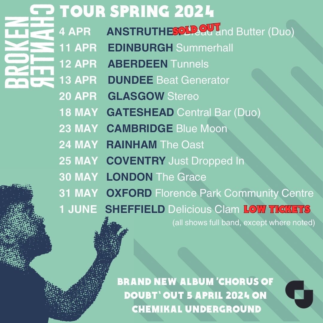 The Broken Chanter full band tour starts TONIGHT in EDINBURGH. Remaining tickets for all shows available here: brokenchanter.com/tour