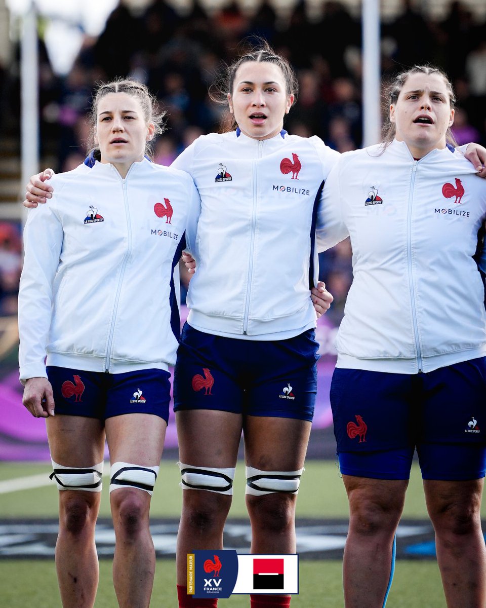 Unies autour d’un même dessein. 🫶 Réunies pour accomplir leur destin. 🇫🇷 Allez les Bleues, pour une troisième victoire dans le Tournoi ! 🏉 #WomensSixNations #FRAITA #XVdeFrance @GaelleHermet