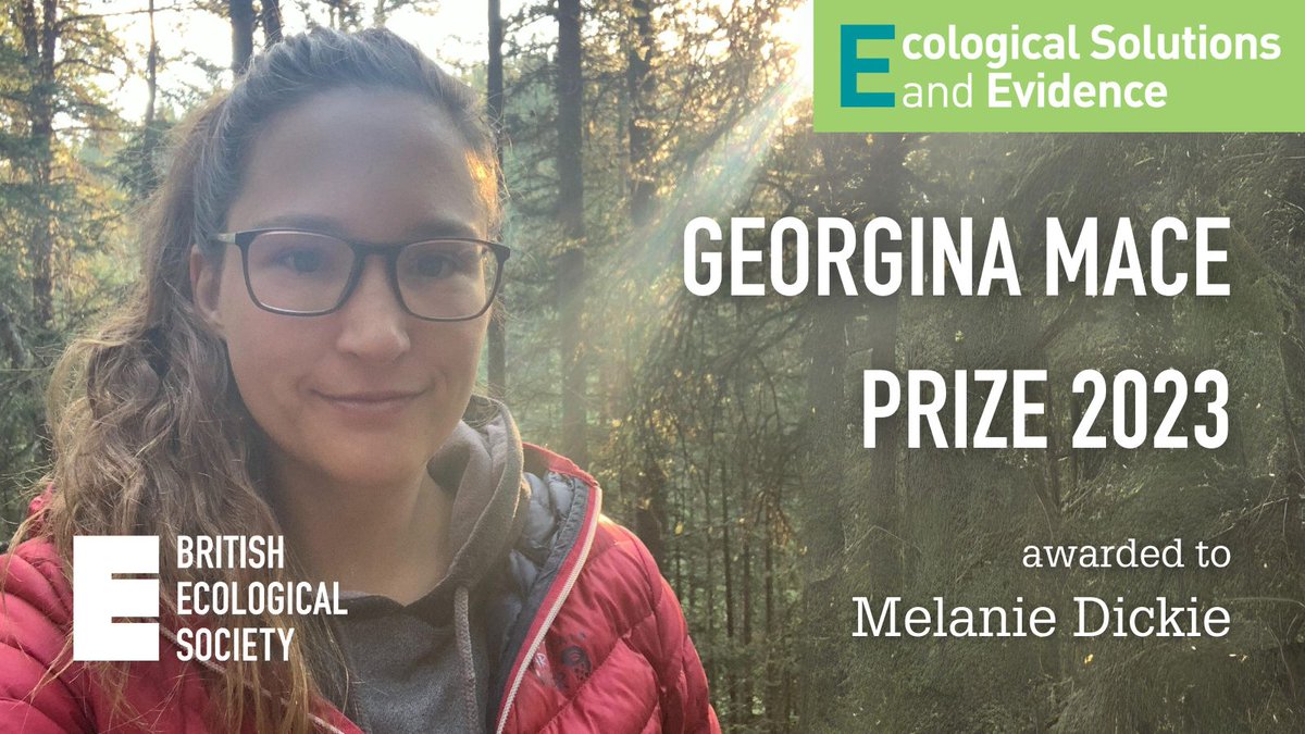 🎉 Congratulations @MelanieDickie – winner of our Georgina Mace Prize for the best article by an early career researcher! #ECR [🧵1/4]