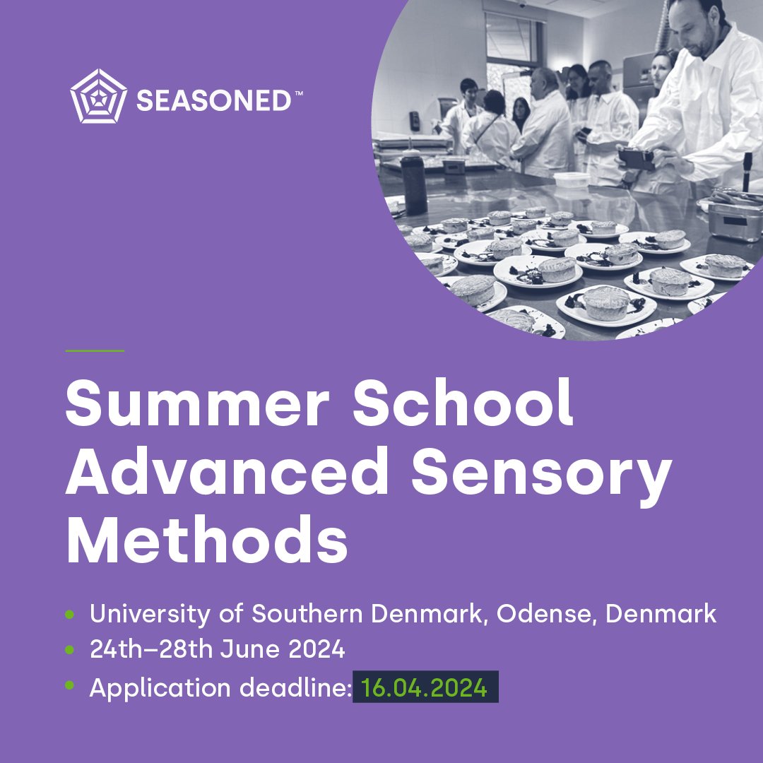🌟 Ready to join this year's #SummerSchool and unlock your potential in #foodscience? Apply now! ⬇️
ow.ly/I6uz50RctHc
#research#phd#foodsensory#novelfoods#HorizonEU#Widening#Twinning#STEM