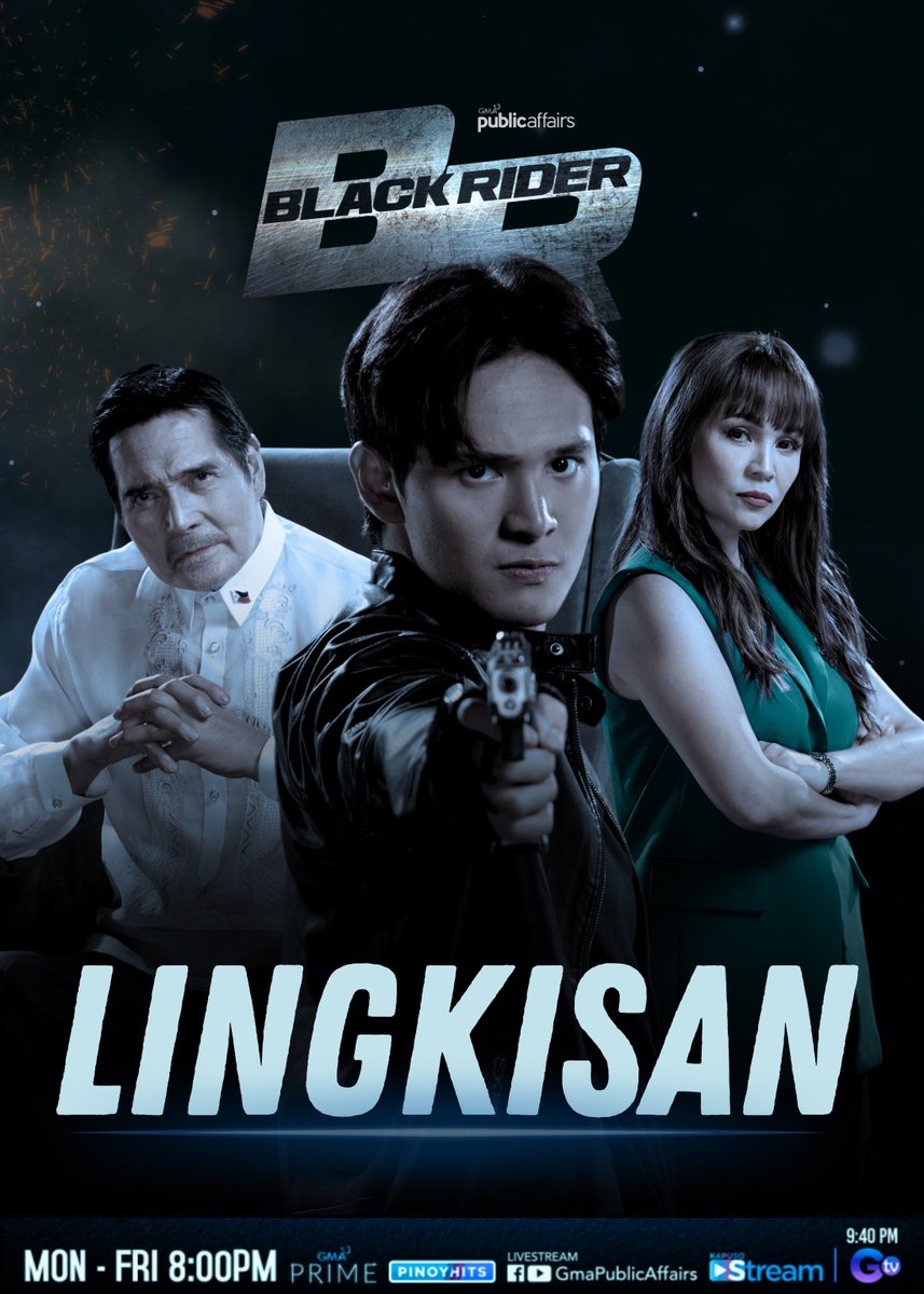 Maglilingkisan ang masasama laban kay #BlackRider! Huwag palalampasin ang #BlackRiderLingkisan ngayong Huwebes, 8 PM sa GMA Prime, GMA Public Affairs' FB/YT livestream at 9:40 PM sa GTV.