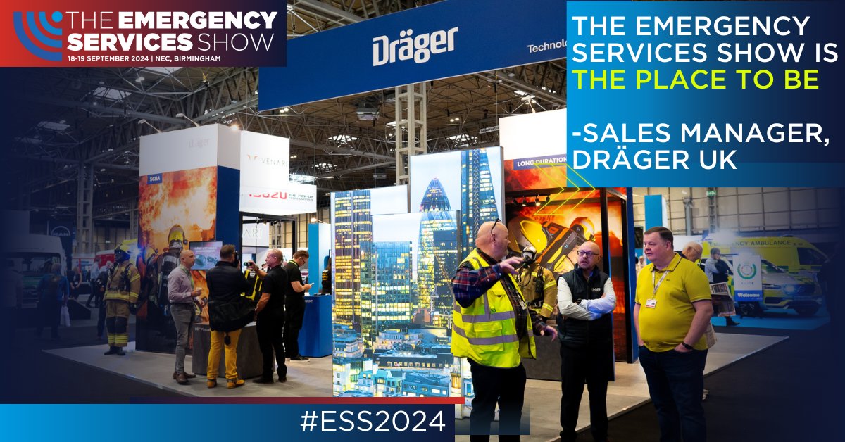 'The Emergency Services Show continues to be an excellent location, the place to be for the #Emergency and rescue services. We definitely are going to be here next year.' – Sales Manager, Dräger UK. Join esteemed exhibitors and book your stand: hubs.la/Q02sd6Mf0 #ESS2024