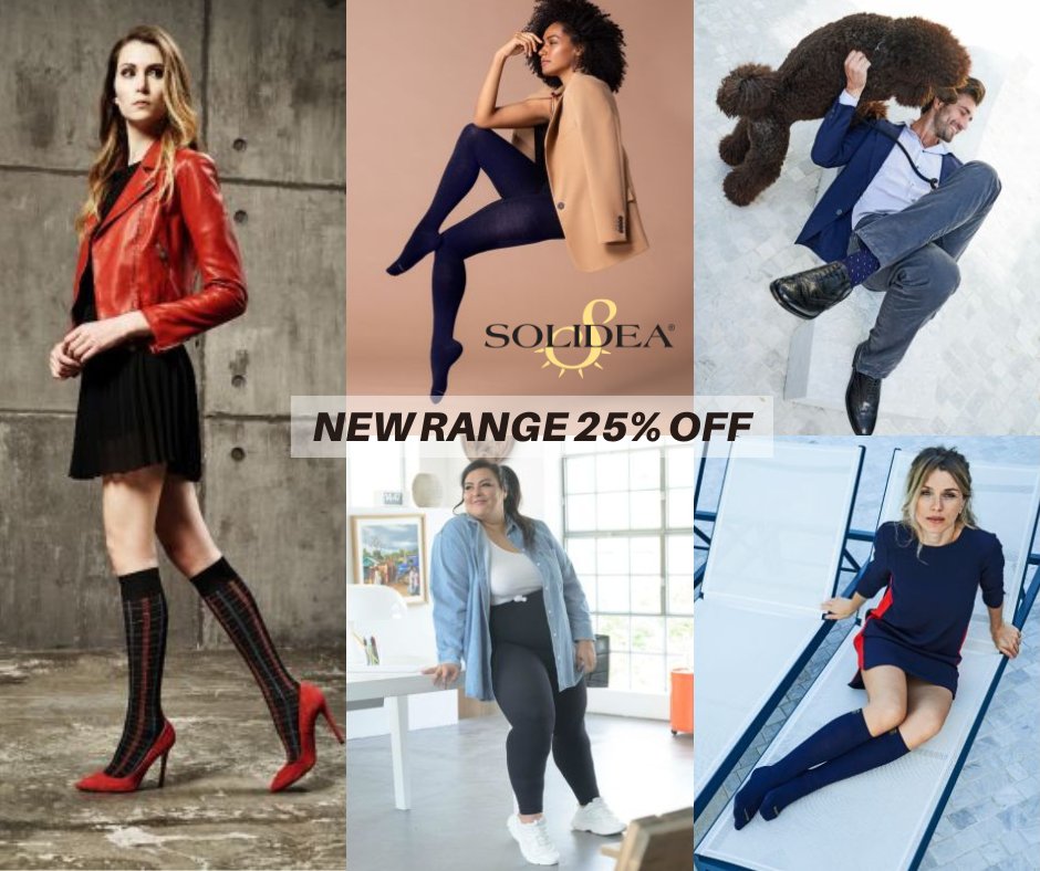 Say goodbye to boring compression wear and hello to our new Solidea collection! Explore our range of fashionable compression hosiery designed for everyday wear. Plus, enjoy a special 25% discount available until the 21st of April. Shop now: bit.ly/4al2WPm