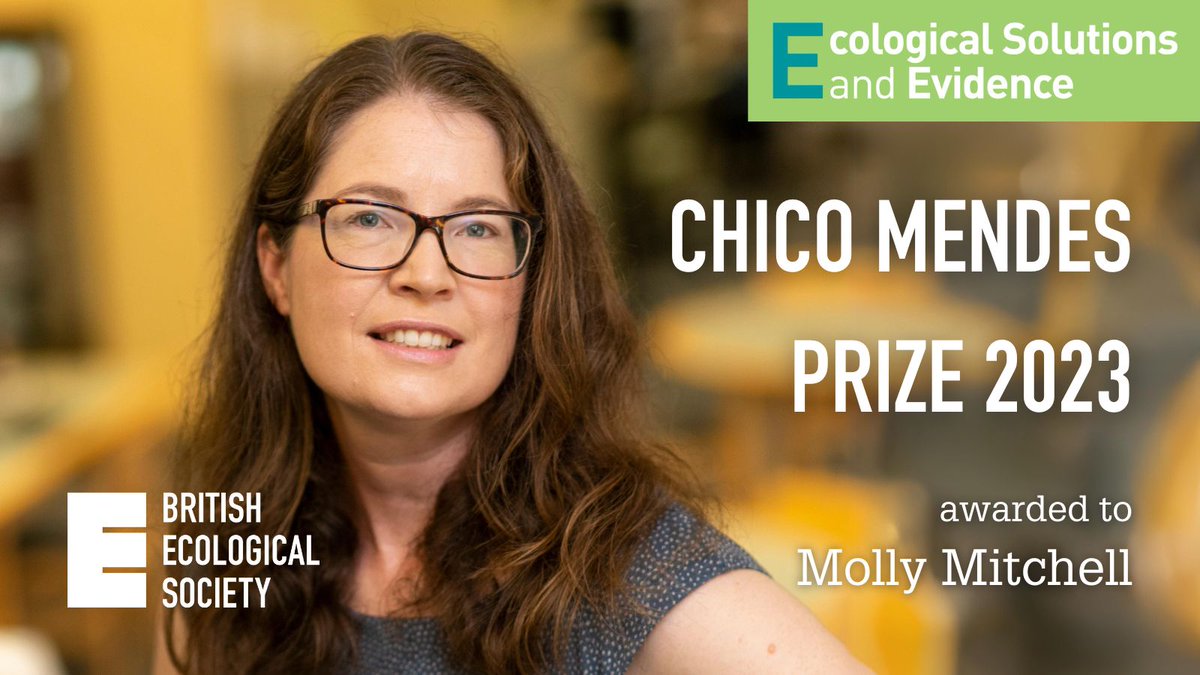 AER_ESE_BES's tweet image. 🎉 Congratulations Molly Mitchell – winner of our Chico Mendes Prize for the best Practice Insights article by an early career author! #ECR [🧵1/4]