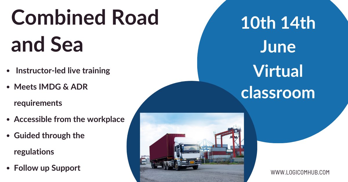 New products in your range that are classed as Dangerous Goods? Our Road and Sea training courses take place monthly in half-day sessions. Ask us for more details: bit.ly/3PoJU0Z