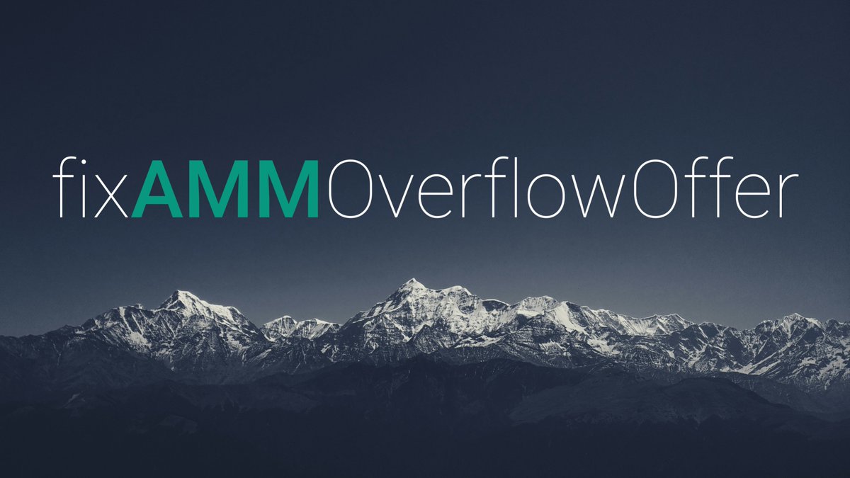 fixAMMOverflowOffer is now Enabled ✅
#XRPL AMM is Now Live!