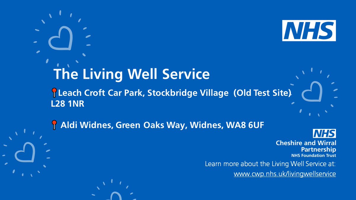 The Living Well Service is in these locations today from 10:30 - 16:00 offering all routine UK immunisations including MMR. Find out more: bit.ly/3Ywzf91