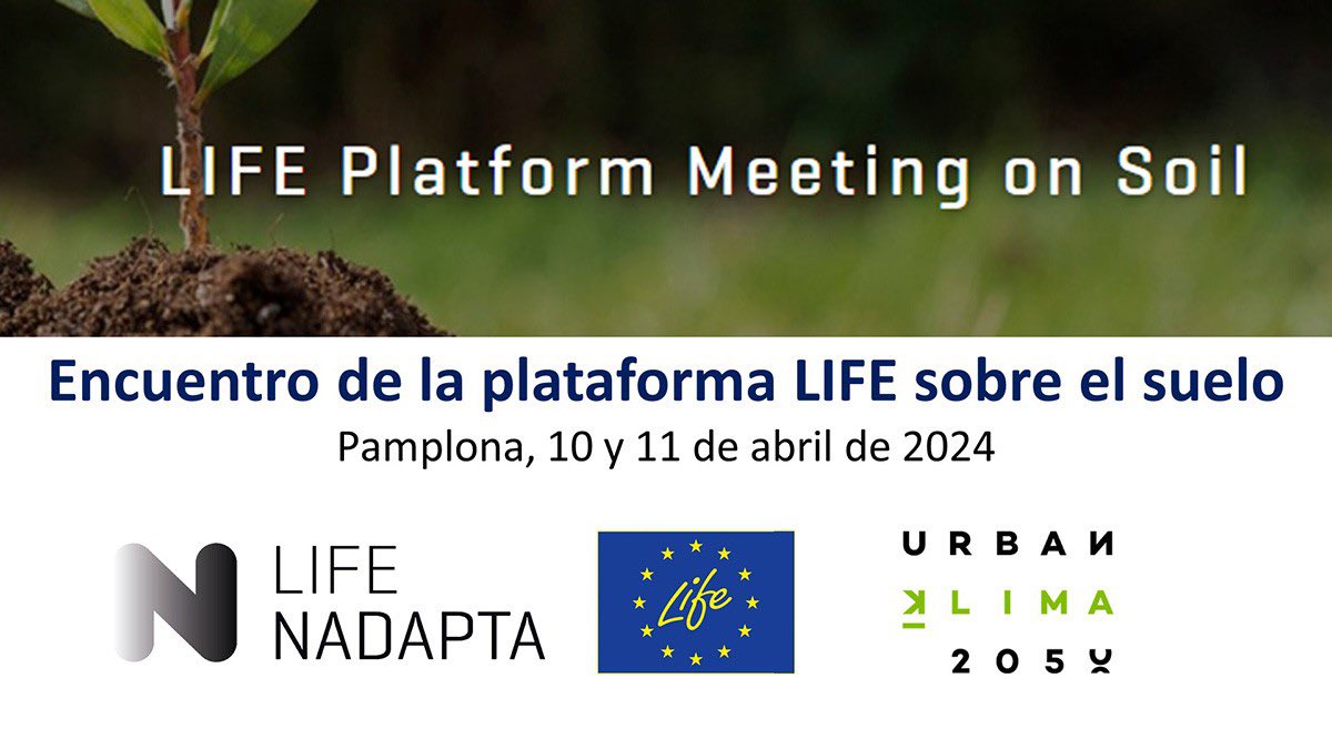 #*LIFE Platform Meeting on Soil*

👇🏼👇🏼👇🏼

#LIFE_IP_NAdapta_CC #LIFE #UrbanKlima #LIFEPM_Soils #EU_SoilMonitoring #LifeProgramme #LifeAmplifiers #LifeProjects #NavarreInEurope🇪🇺