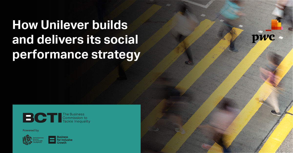 🤝Need inspiration for your organization's journey towards #TacklingInequality? 🌟 The new @Unilever case study, authored by @PwC & unveiled by @BCTI_WBCSD, offers invaluable insights for businesses aiming to make a positive impact on society. 👉shorturl.at/rBL67 #BCTI
