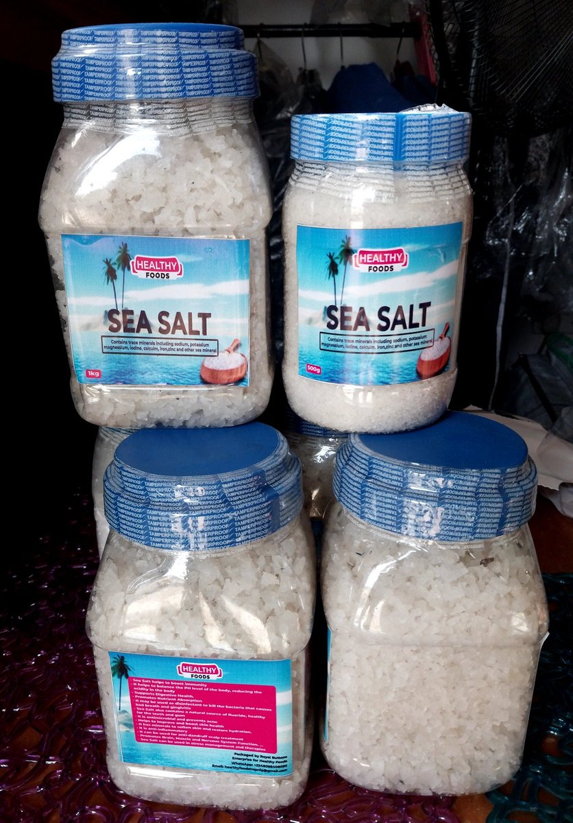 SEA SALT 🧂 Available for pickup or delivery 1kg: 3,000 500g: 1,600