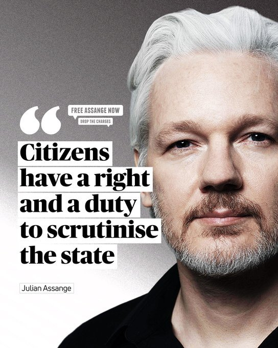 Moonlightshad1's tweet photo. Oggi sono cinque anni che Julian #Assange è rinchiuso in un carcere lager a Londra. Gli ultimi 15 anni della sua vita gli sono stati sottratti per aver permesso che il mondo venisse a conoscenza della grande finzione che si chiama civiltà occidentale.
#11aprile https://t.co/5i7X1IJi6A