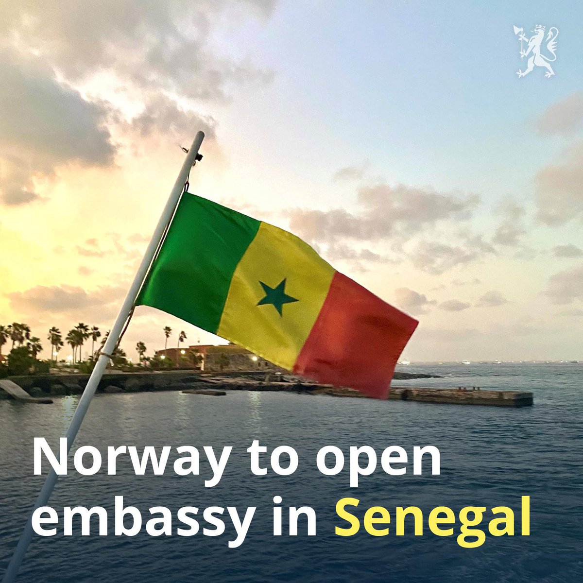 🇳🇴 is opening a new embassy in Dakar this Autumn 2024! The mission will oversee diplomatic relations with Senegal, Burkina Faso, Mali, Mauritania, Niger, and Chad. 🇳🇴 is dedicated to strengthening ties with 🇸🇳, advancing sustainable development, democracy, and food security.